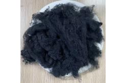China Virgin Polyester Staple Fiber 3D 102mm Black For Worsted Spinning supplier
