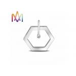 32X33mm Hexagonal Hollowed Out Diamond Valentine DIY Jewelry Charms for sale