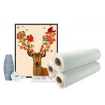 Poly Cotton Canvas Roll Anti Cracking 360gsm Digital Inkjet Aqueous Printing