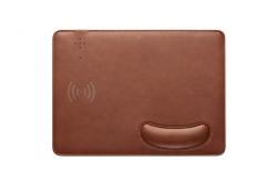 China Customised Logo 10W Wireless Charging Mouse Pad With Wrist Rest supplier
