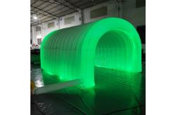China Customized Giant Inflatable Tunnel Sport Tunnel Advertising Tunnel Tent With LED Light supplier