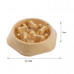 Pet Bone Slow Food Bowl Non Slip Easy To Rinse Small And Medium Sized Dog Anti Choking Bowl for sale