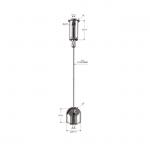 1.2mm Cable Swingable Self Gripper Ceiling Hanging Kits Suspension System YW86456 for sale