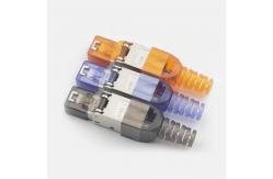 China Gold Plating RJ45 Keystone Jack Toolless Modular Connector Plug PC Material supplier