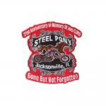 Logo Embroidered Biker Patches Merrowed Border For Souvenir Anniversary for sale