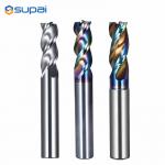 High Polished End Mills For Aluminum Milling Tools 3Flutes Router Bits for sale