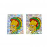 Holographic Bag For CBD Weeds Gummy Candy Bear Mylar Zipper Bag Flavor Herb Flower Dry Tobacco Retail Bag for sale