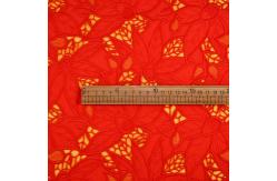 China Beautiful Leaf Guipure Embroidery Tulle Lace Fabric 135cm Width supplier