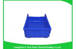 China Shelf Wall Mounted Industrial Plastic Storage Boxes , Heavy Duty Plastic Stackable Bins supplier