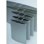Silvery / Black Anodizing Industrial Exhaust Fan Blades Aluminum Louvers Panel for sale