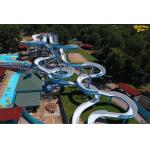 OEM Outdoor Aqua Theme Adventure Park Water Slide Big 12mm Fiberglass Thickness for sale