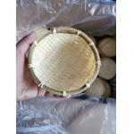 OPP Wrapped Bamboo Fruit Basket Gift Crafts Natural Bamboo Basket 17cm 19cm 23cm for sale