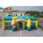 Green  Inflatable Sports Games  ,Yellow 0.55mm PVC Tarpaulin Inflatable Corn Maze for sale