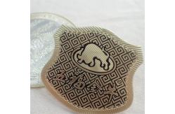 China High Frequency Embossed Soft Woven 3D TPU Badges for Leather Chaussures Shirt supplier