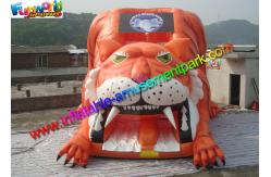China Popular Giant Tiger Inflatable Slide , Huge Inflatable Dry Slide With PVC Vinyl supplier