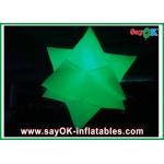 White Star Inflatable LED Light Dia 2m Nylon Cloth Customized For Party