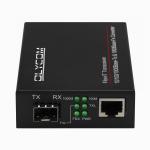 Gigabit Fiber Optic Ethernet Media Converter Gigabit SFP Unmanaged Chassis Mounted for sale