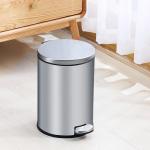 Steel and Pp Pedal Trash Can Bathroom Bin With Toilet Brush for Kitchen Recycling Storage for Household Items for sale