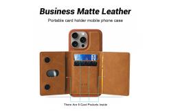 China Custom IPhone Leather Phone Cover Wallet With Card Holders supplier