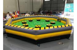 China Meltdown Mechanical 8m Dia Total Wipeout Inflatable For Rotating Obstacles Games supplier