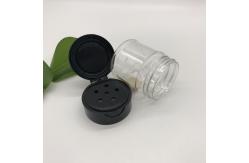 China 70ml Transparent Empty Mini Spice Jars With Hole In Cover , Plastic Food Bottles supplier
