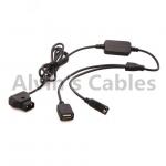 1.3m DC Power Adapter D-Tap Male to Two USB Female Plug 5V 2A Output Power for sale