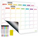 Extra Thick Magnetic Dry Erase Fridge Calendar Monthly Notepad 2pcs for sale