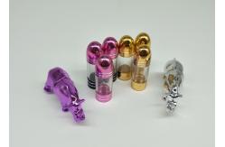 China 56mm Purple Single Pill Container 1g Clear Empty Capsules supplier