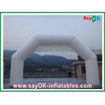 Fire Resistance White Inflatable Finish Arch PVC For Advertising / Event for sale