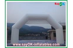 China Fire Resistance White Inflatable Finish Arch PVC For Advertising / Event supplier