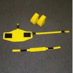 Solid Spine Board With Head Immobilizer And Straps Non Water Absorption