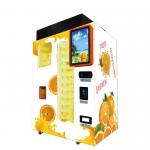 Auto Fresh Orange Juice Cold Pressed Vending Machine With Display Screen for sale