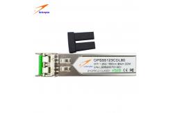 China DDM SFP 1.25G 1550nm 80KM SC Transceiver Module Ethernet SFP Module supplier