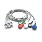 Schiller Medilog AR12 Plus IEC/AHA Snap/Clip 1.1m 5 Lead Holter ECG Cable for sale