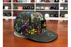 China Polyester Sublimation Flat Brim Snapback Hats Custom Tie Dye Trucker Cap supplier