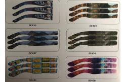 China PET PP Material Thermal Transfer Stickers For Glasses Frames 50 Packs / Carton supplier