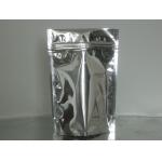 Custom Stand Up Metalized Foil Stand Up Pouches With Press / Slider Zipper for sale