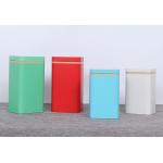 Customized Waterproof Colorful Iron Tea Tin Boxes With Lid for sale