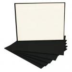 15 Pack Canvas Boards For Oil Painting , Black Cotton Canvas Panels Multi Purpose for sale