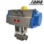 Pneumatic High Pressure Two Way Internal Tooth Ball Valve