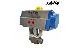 China Pneumatic High Pressure Two Way Internal Tooth Ball Valve supplier