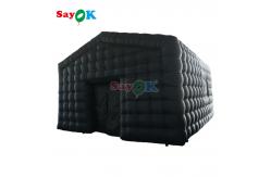 China Portable LED Disco Lighting Mobile Night Club Tent Inflatable Cube Party Tent supplier