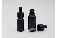 China Custom Empty 30ml Essential Oil Diffuser Bottles Black Lid supplier
