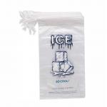 Reusable Flexible Drawstring PE Ice Bags for sale