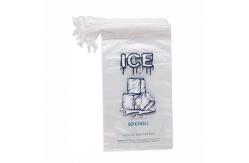 China Reusable Flexible Drawstring PE Ice Bags supplier