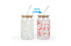China 24ozcolor Changing Plastic Cup Christmas Tumbler With Straw supplier