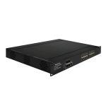220VAC 16 Port Industrial Switch , Rack Mount Poe Powered Switch For Harden Environment for sale
