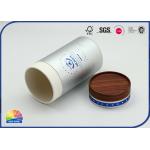 White Cardboard Food Grade Tea Salt Packaging Paper Tube Box for sale