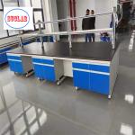 Safety Steel Chemistry Lab Workbench	Laboratory Casework Malaysia With Phenolic Resin Worktop for sale