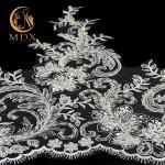 Elegant Wedding Sewing Lace Trim Fashion Embroidered Customized for sale